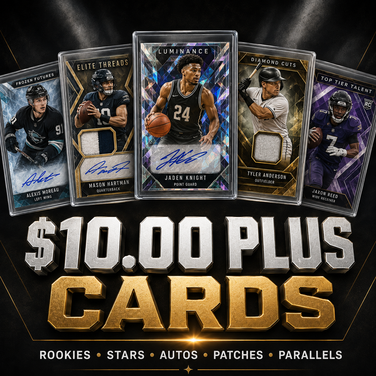 $10.00 PLUS CARDS