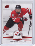 2014-15 UD Team Canada Exclusive Juniors #26 Mathew Barzal /199