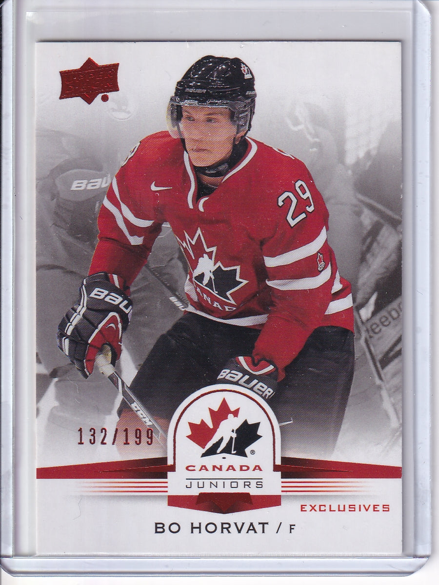 2014-15 UD Team Canada Exclusive Juniors #92 Bo Horvat /199