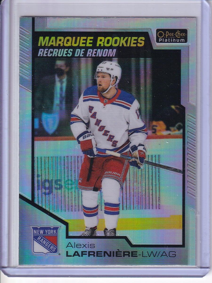 2020-21 O-Pee-Chee Platinum #151 Alexis Lafreniere Rainbow
