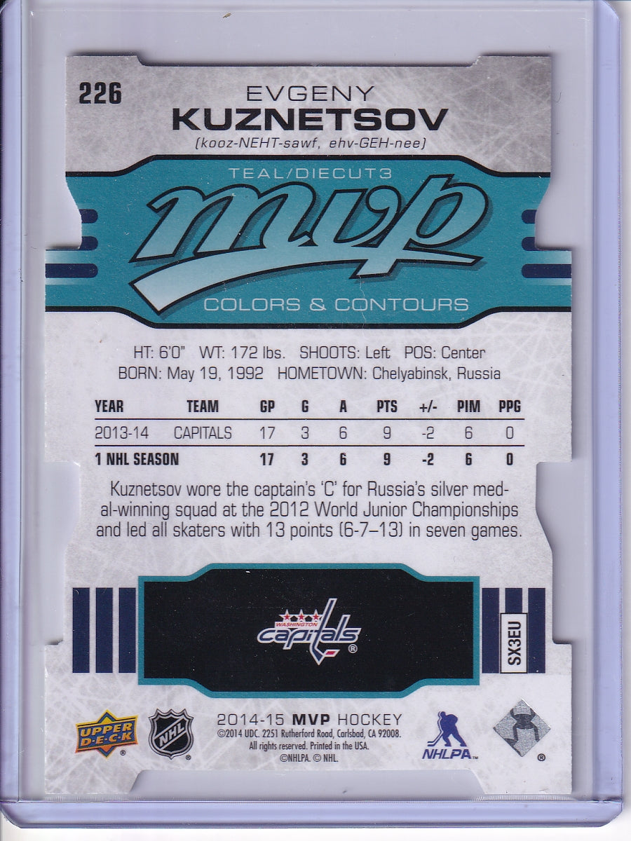 2014-15 Upper Deck MVP #226 Evgeny Kuznetsov Colors and Contours