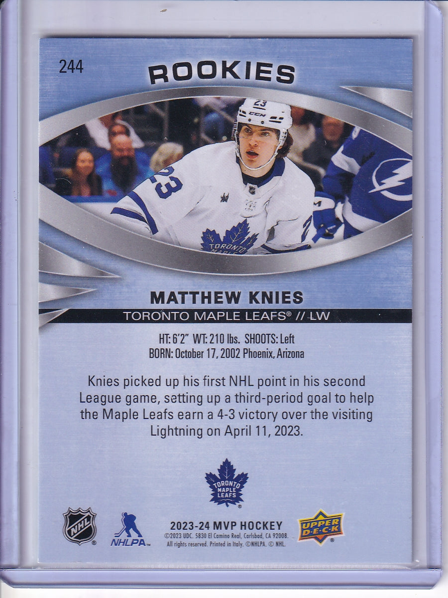2023-24 Upper Deck MVP #244 Matthew Knies