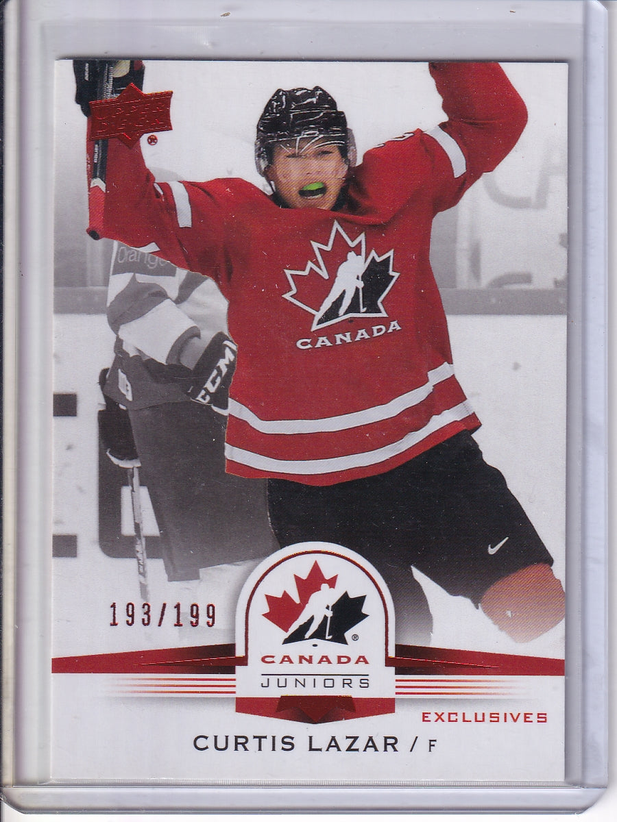 2014 Upper Deck Team Canada Juniors #90 Curtis Lazar /199
