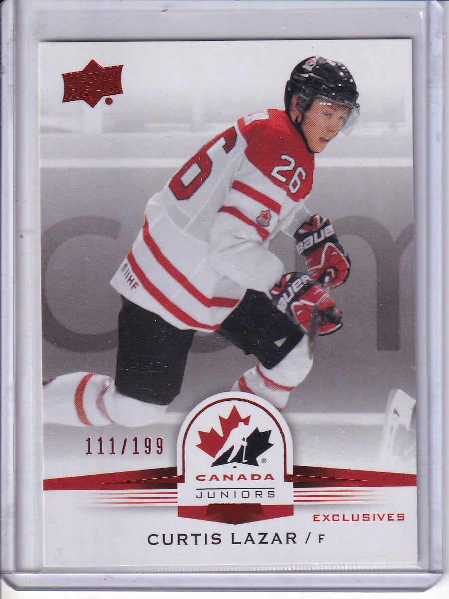 2014 Upper Deck Team Canada Juniors #53 Curtis Lazar Exclusives #/199