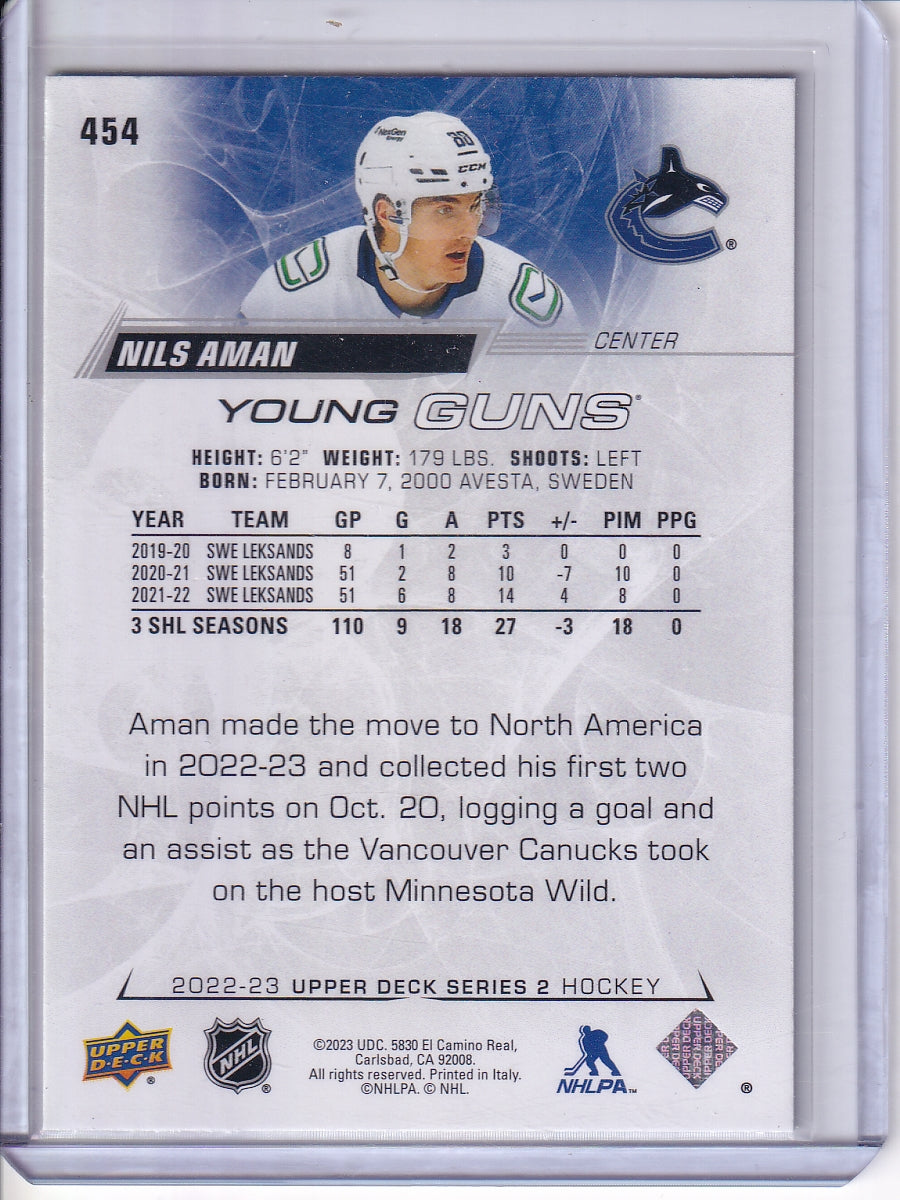 2022-23 Upper Deck #454 Nils Aman