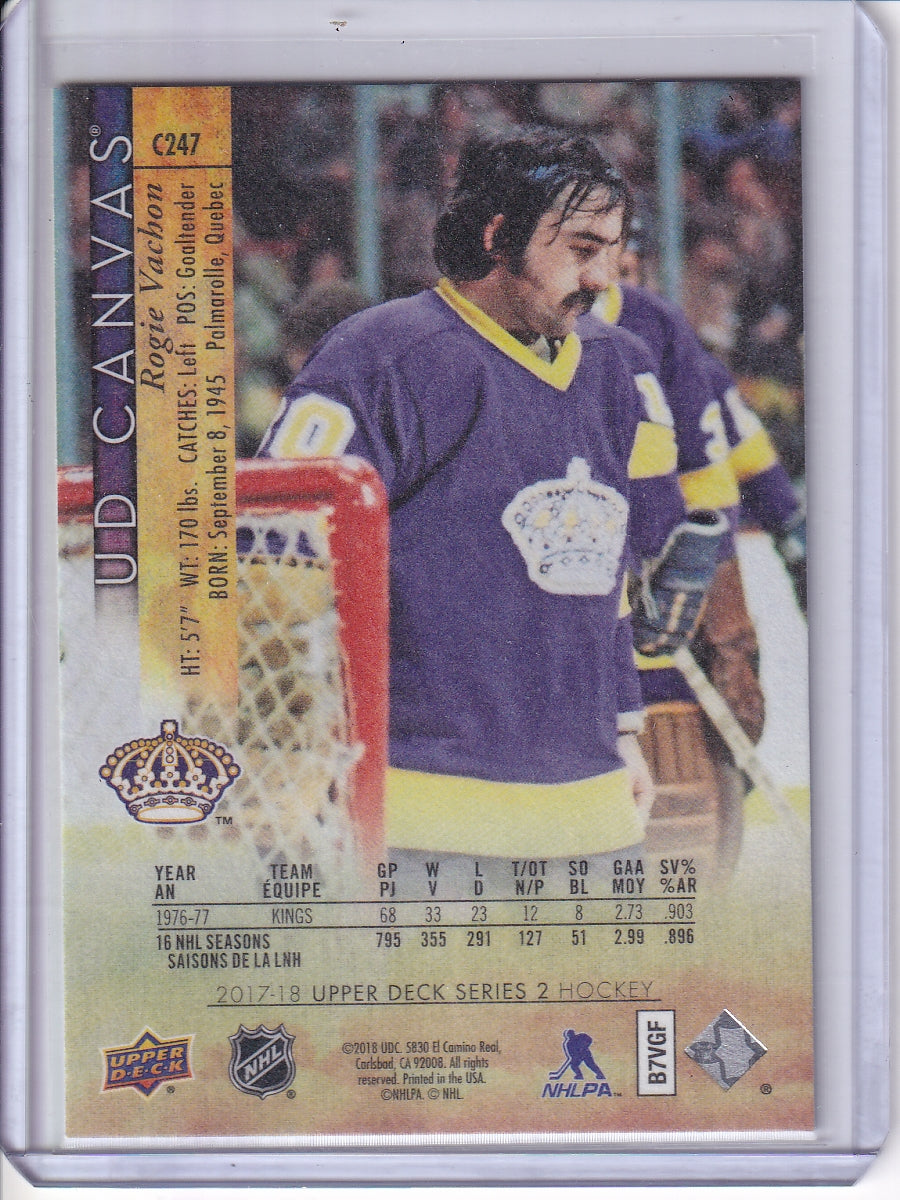 2017-18 Upper Deck #C247 Rogie Vachon UD Canvas