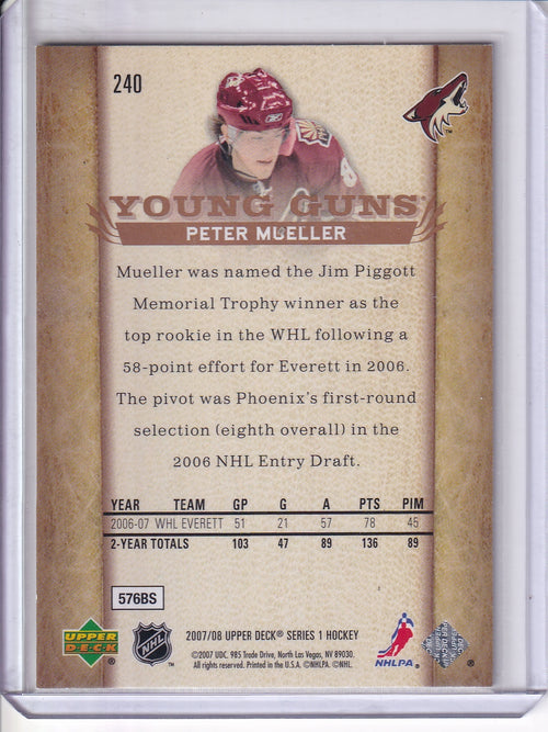 2007-08 Upper Deck #240 Peter Mueller