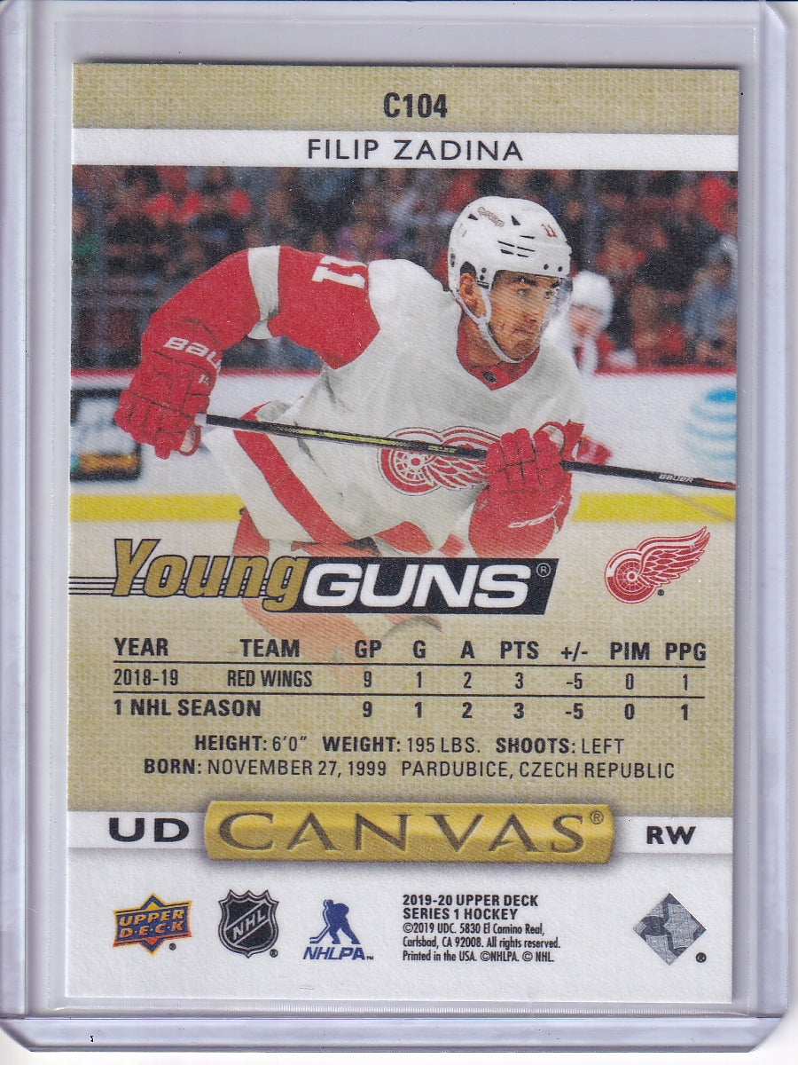 2019-20 Upper Deck #C104 Filip Zadina UD Canvas