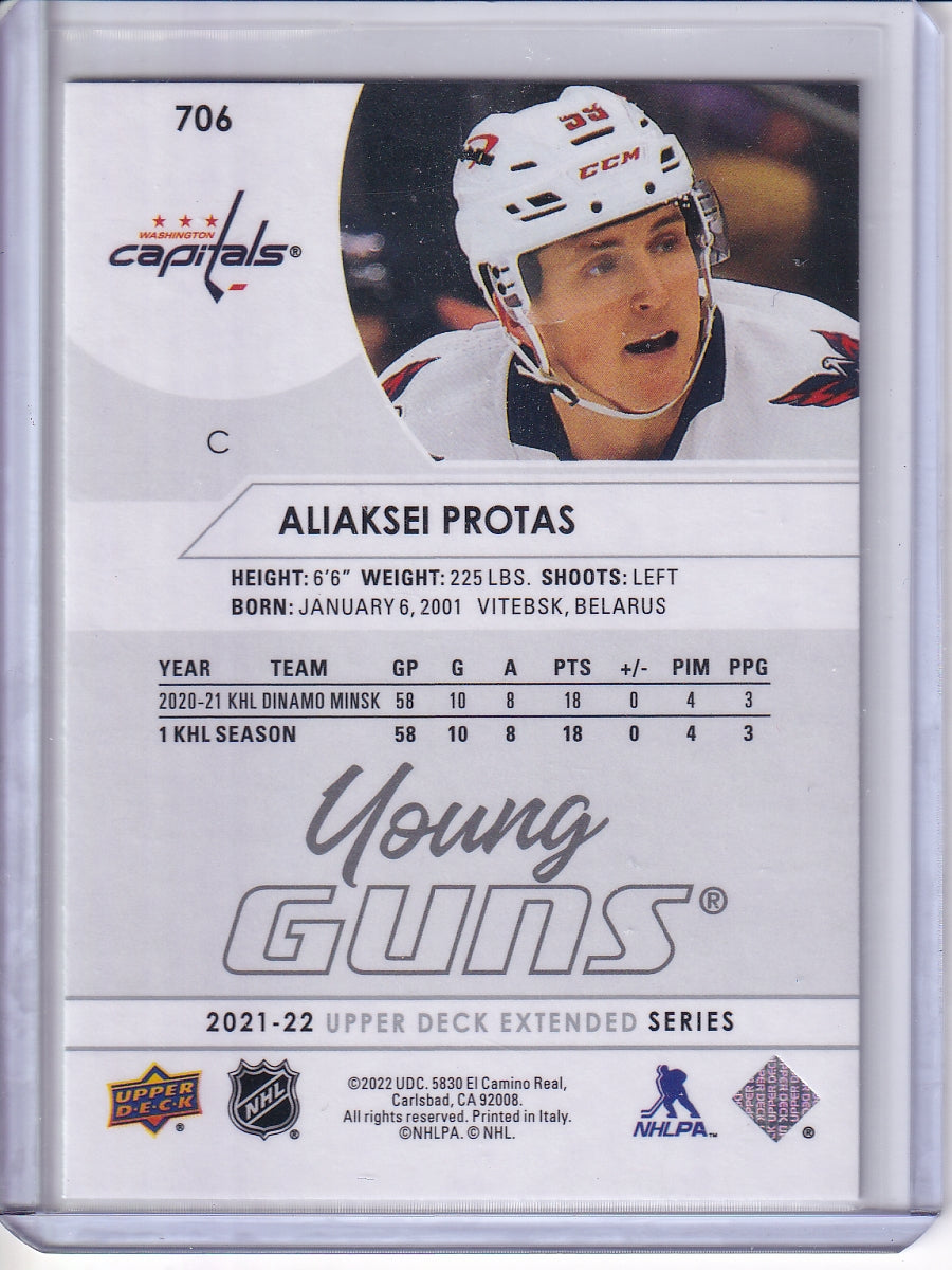 2021-22 Upper Deck #706 Aliaksei Protas