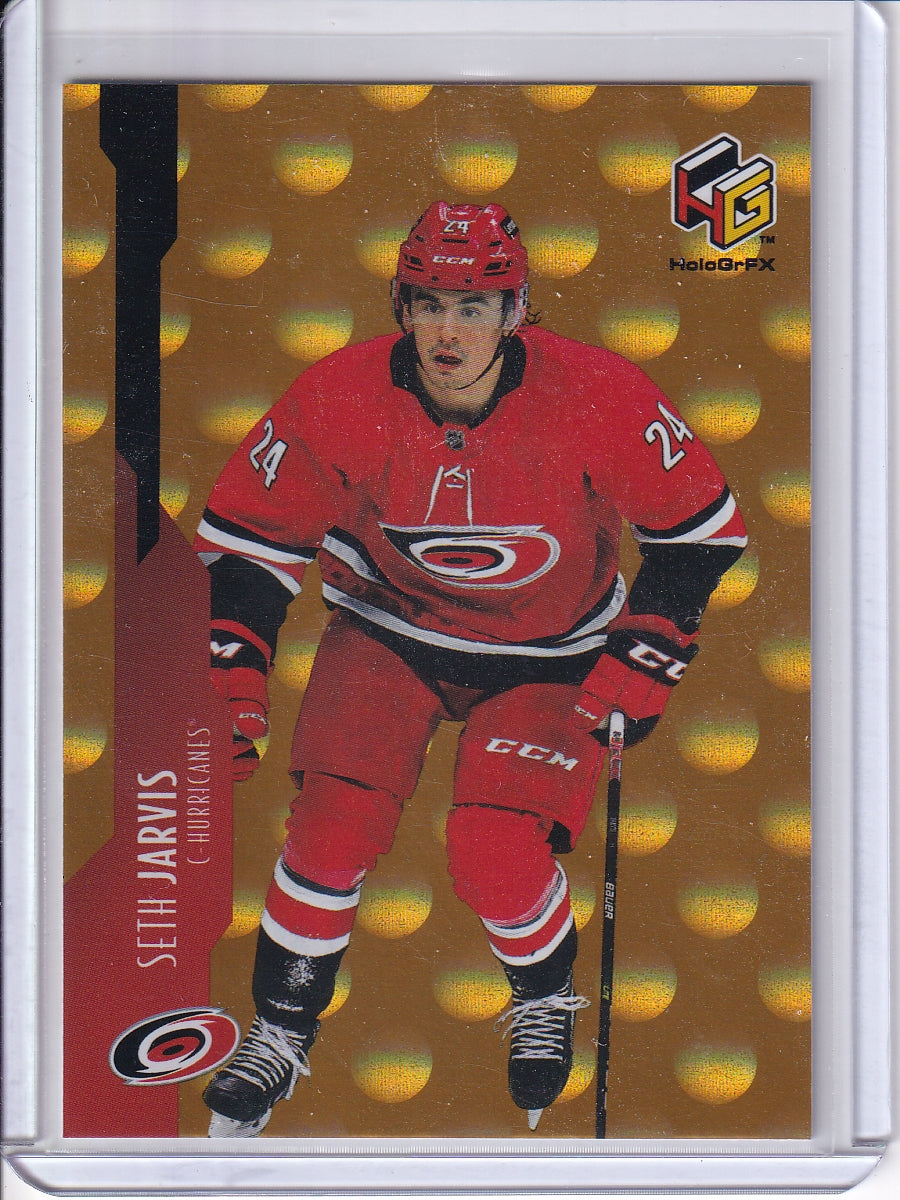 2021-22 Upper Deck #HG-9 Seth Jarvis HoloGrFx Rookies Gold