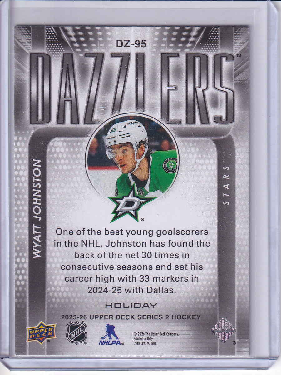 2025-26 Upper Deck #DZ-95 Wyatt Johnston Dazzlers Holiday Easter