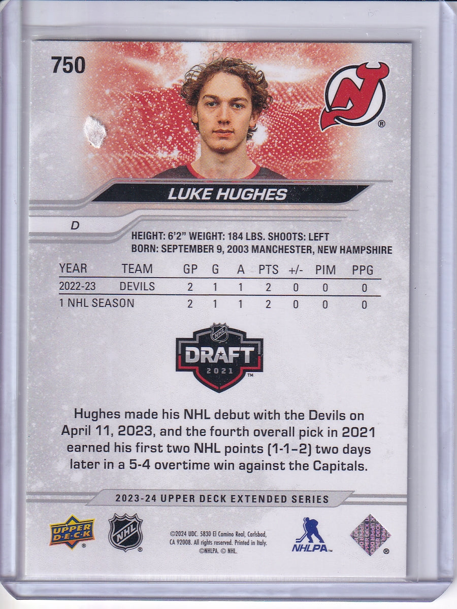 2023-24 Upper Deck #750 Luke Hughes