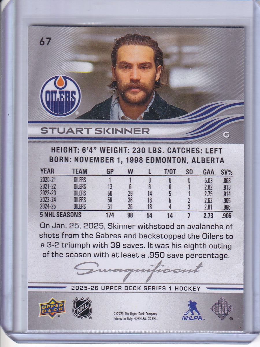 2025-26 Upper Deck #67b Stuart Skinner