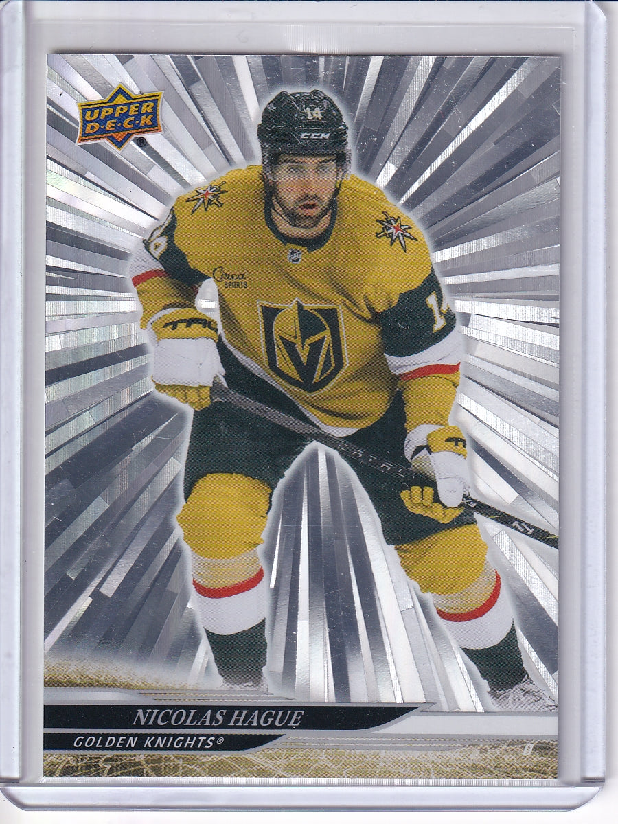 2024-25 Upper Deck #432 Nicolas Hague Outburst Silver