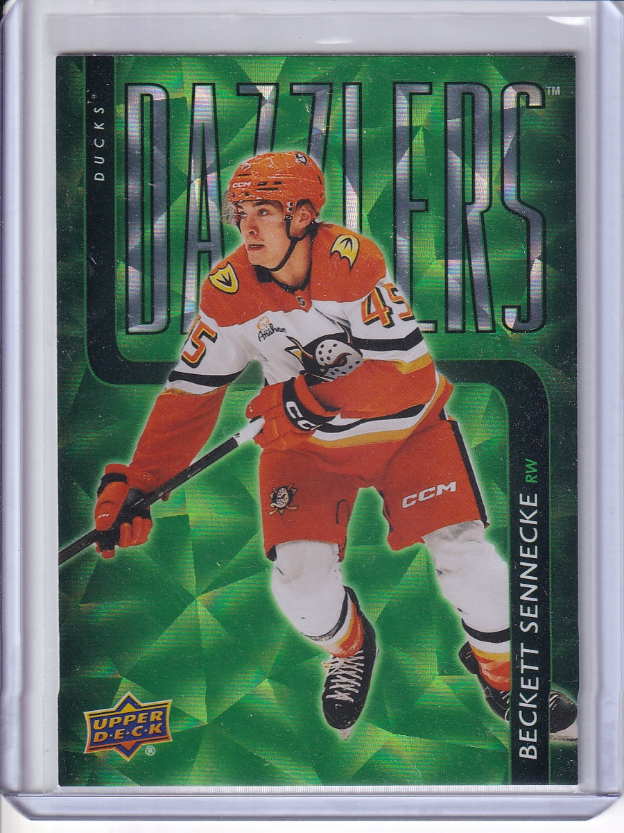 2025-26 Upper Deck #DZ-67 Beckett Sennecke Dazzlers Green