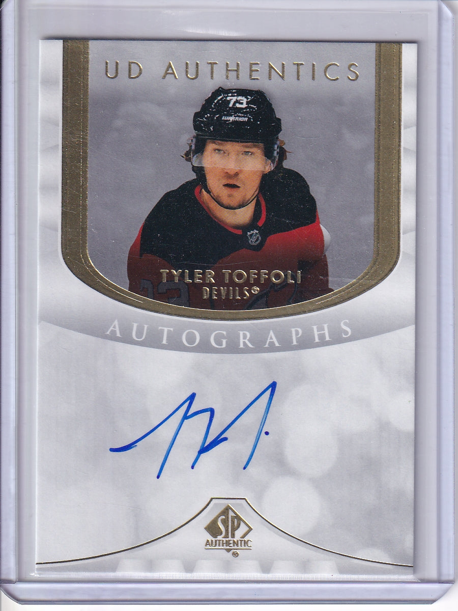 2023-24 SP Authentic #UDA-TO Tyler Toffoli UD Authentics Autographs