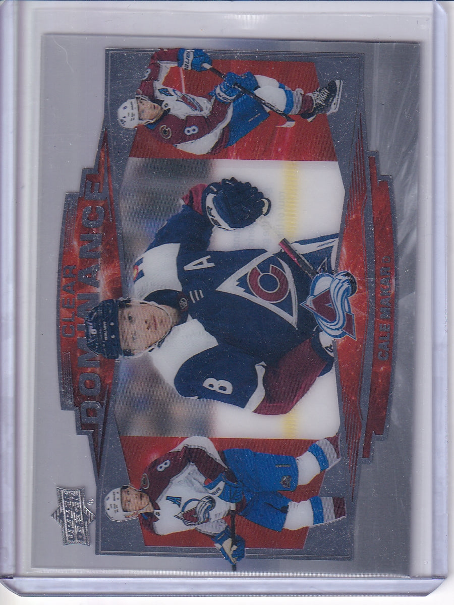 2022-23 Upper Deck #CD5 Cale Makar Clear Dominance