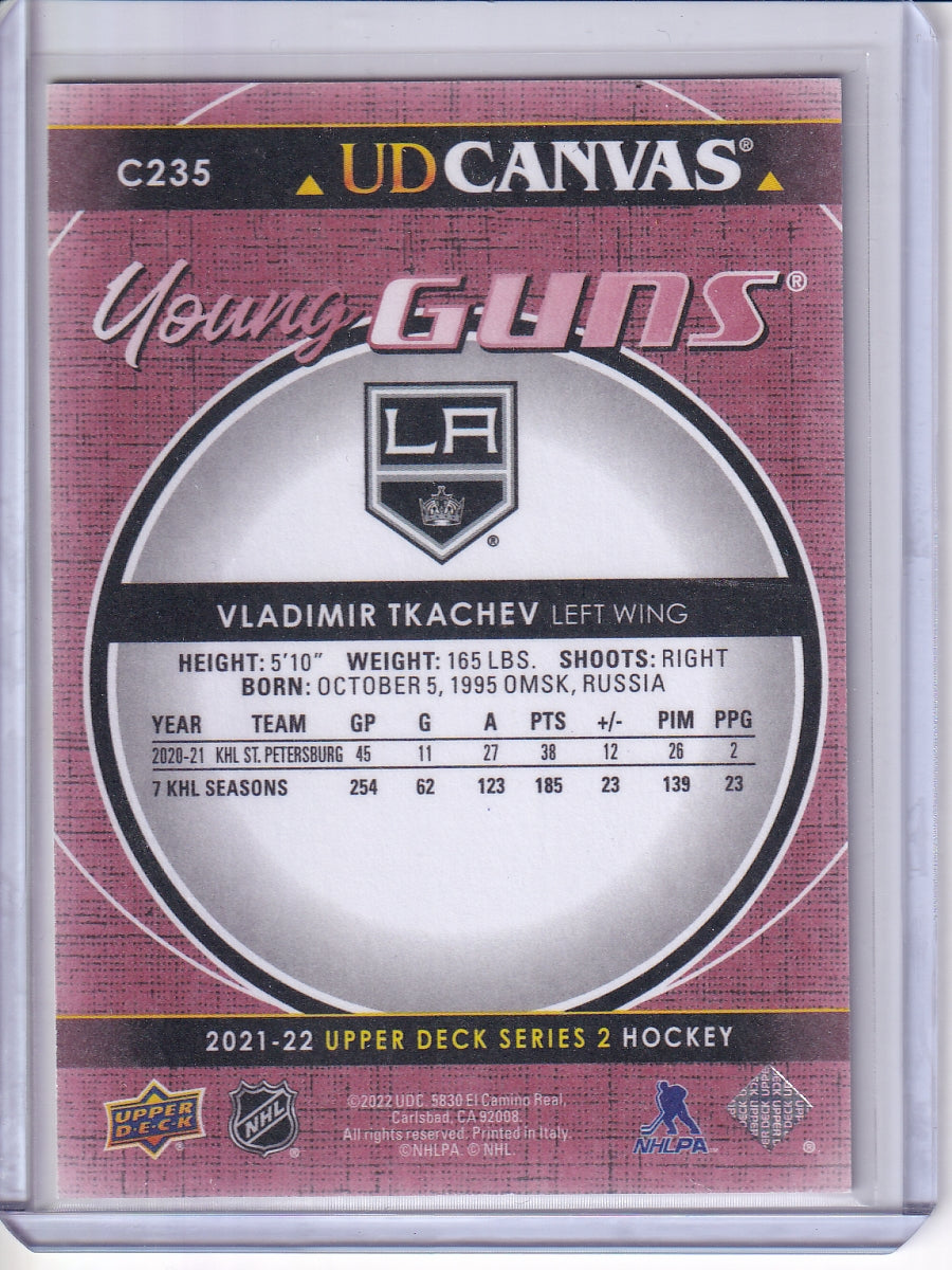 2021-22 Upper Deck #C235 Vladimir Tkachev UD Canvas