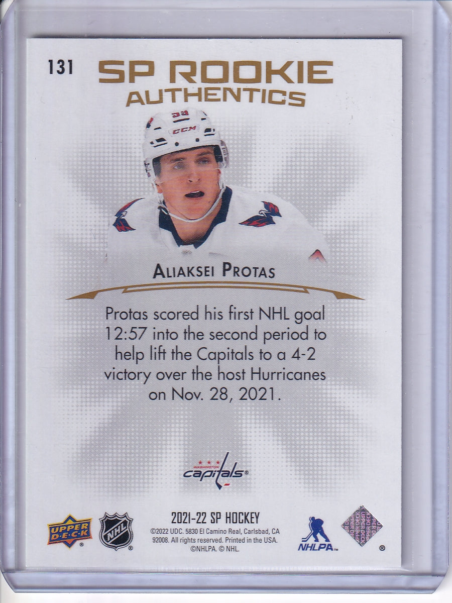 2021-22 SP #131 Aliaksei Protas Gold #/399