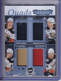 2023-24 UD The Cup #C4-TZMC Zegras /McTavish/Carlsson/Terry Quads Jersey 16/25