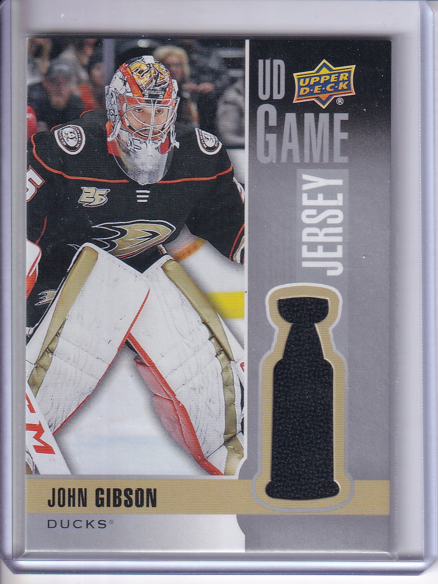2019-20 Upper Deck #GJ-JG John Gibson UD Game Jersey