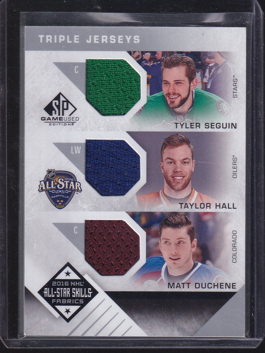 2016-17 SP Game Used #AS3-SHD Seguin/Hall /Duchene All-Star Skills Fabrics