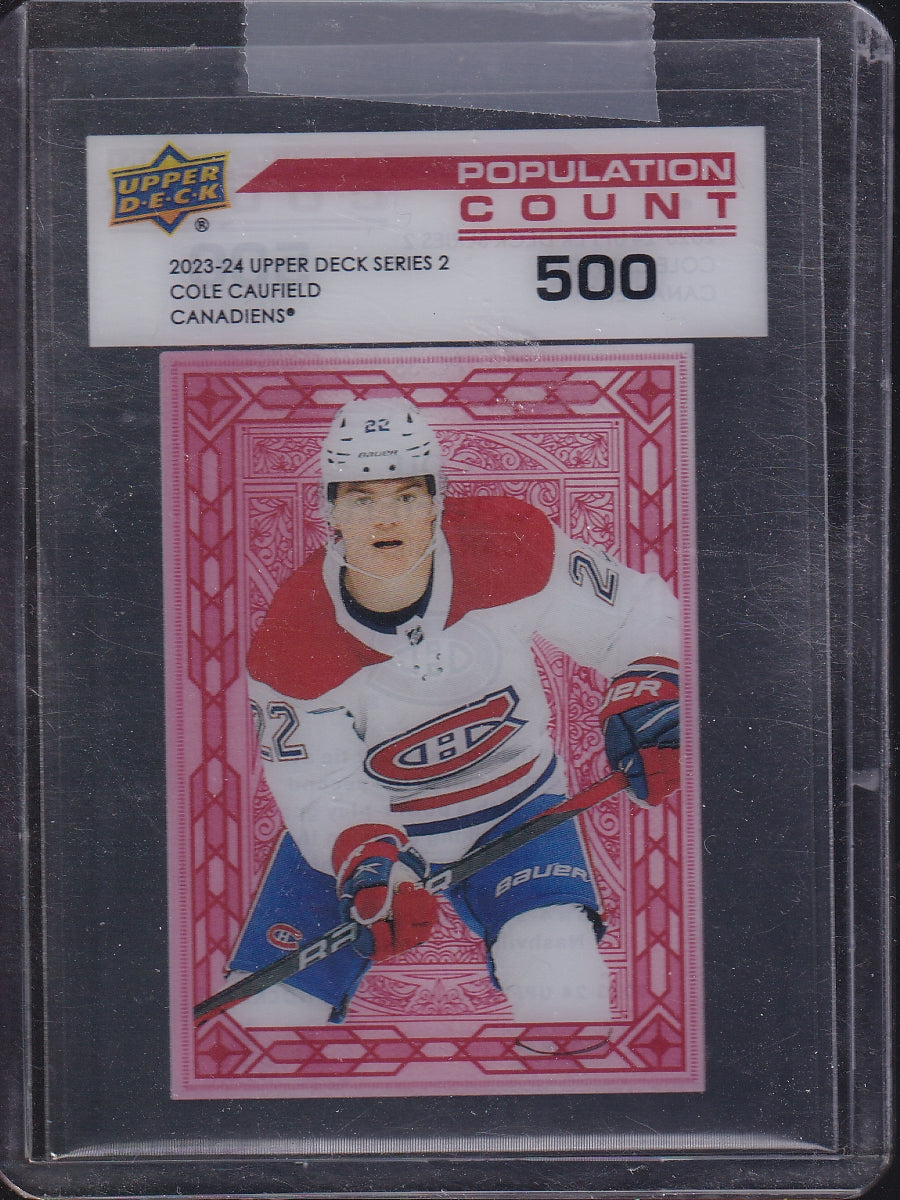 2023-24 Upper Deck #PC-35 Cole Caufield Population Count 500