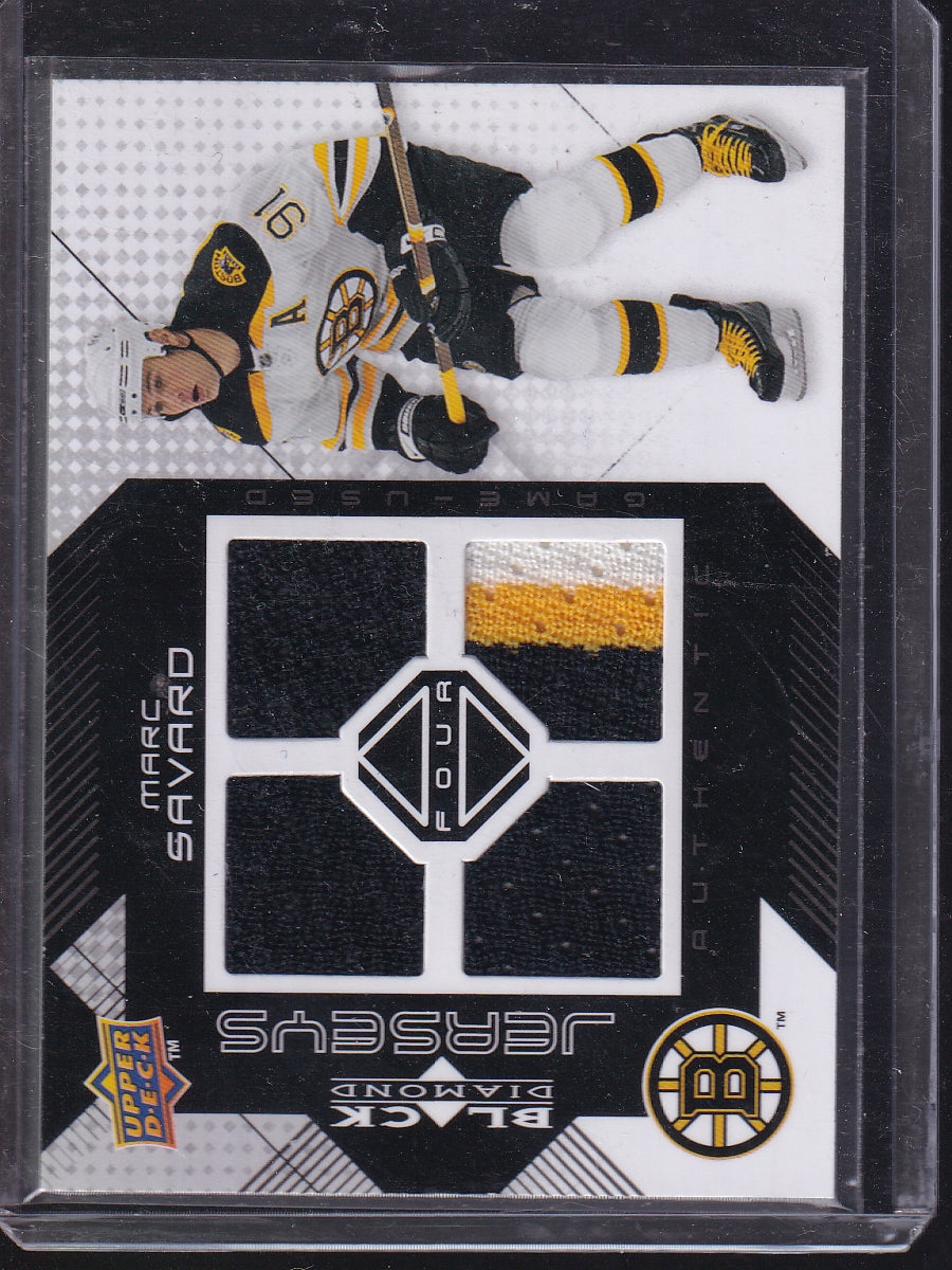 2008-09 Upper Deck Black Diamond #BDJ-SA Marc Savard Jerseys Quad