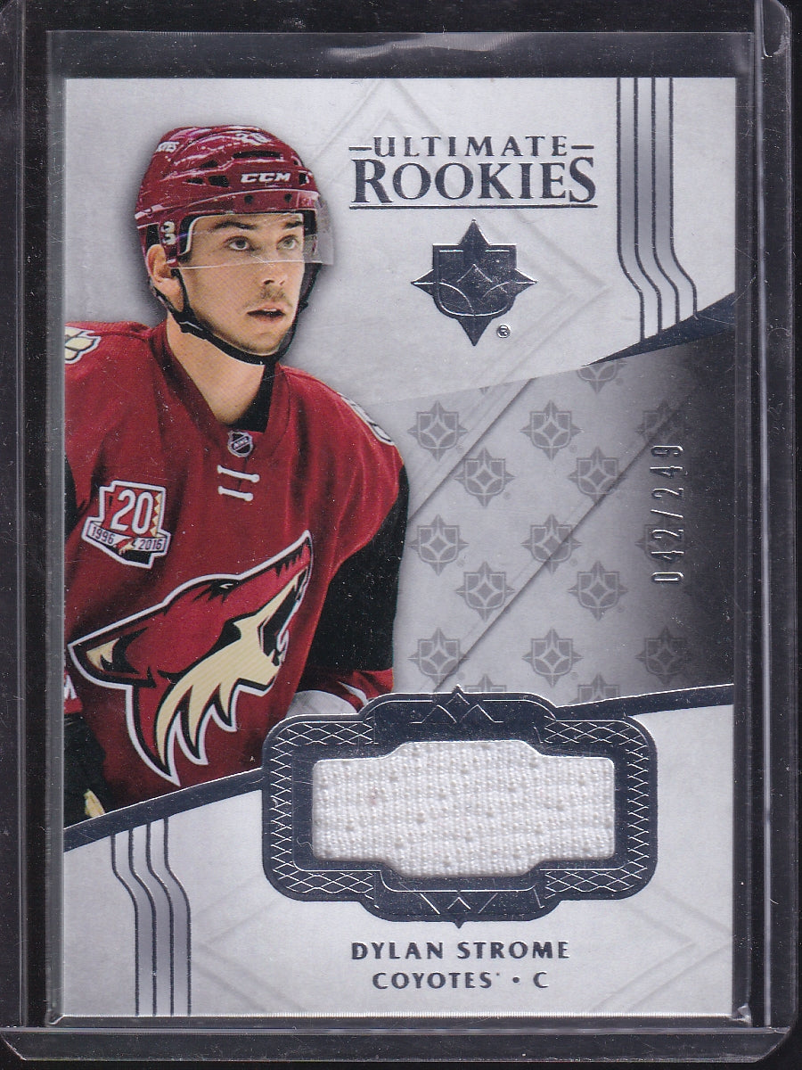 2016-17 UD Ultimate Collection #140 Dylan Strome Ultimate Rookies Silver #/249