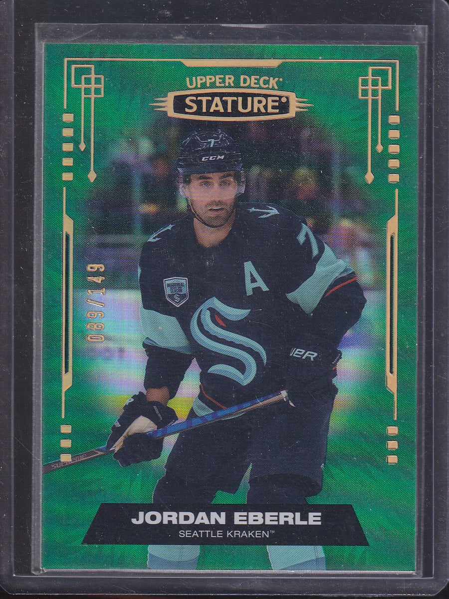 2021-22 Upper Deck Stature #51 Jordan Eberle Green #/149