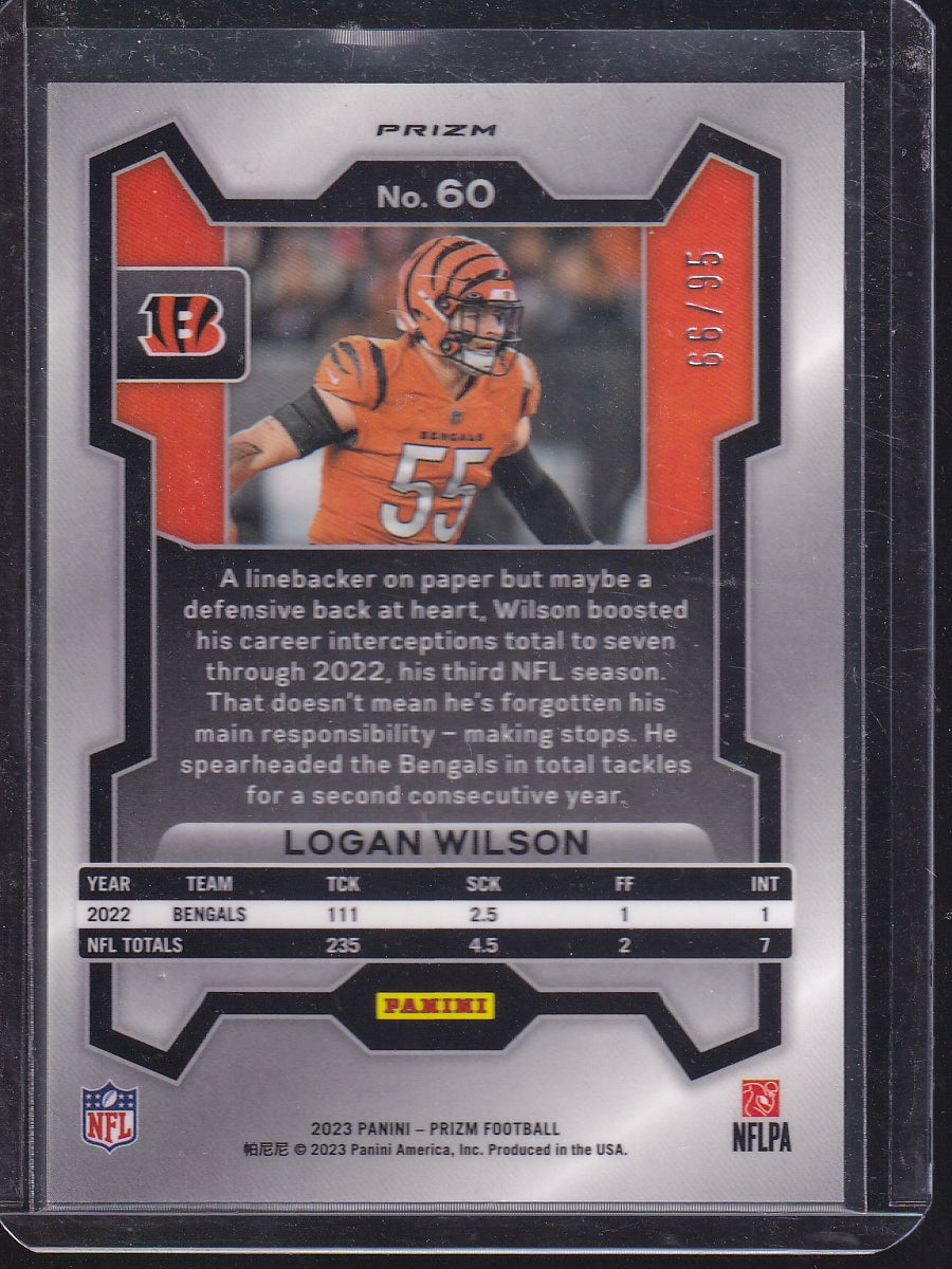 2023 Panini Prizm #60 Logan Wilson Disco