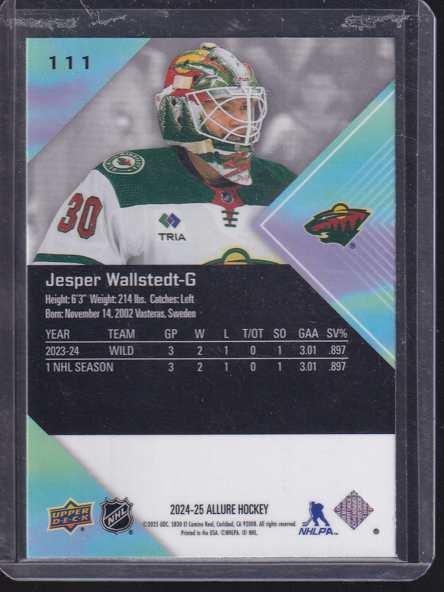 2024-25 Upper Deck Allure #111 Jesper Wallstedt