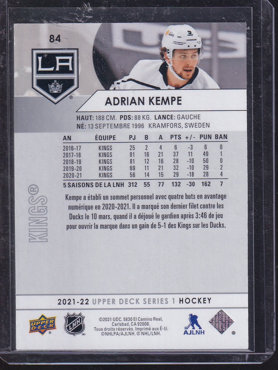 2021-22 Upper Deck #84 Adrian Kempe