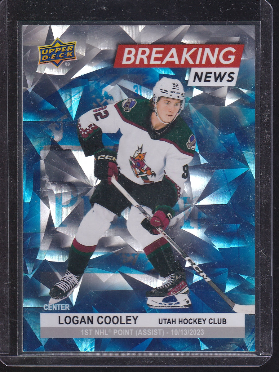 2024-25 Upper Deck #BN-28 Logan Cooley Breaking News
