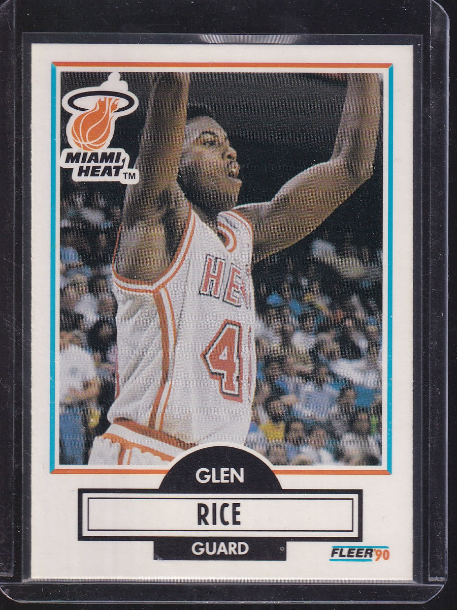 1990-91 Fleer #101b Glen Rice