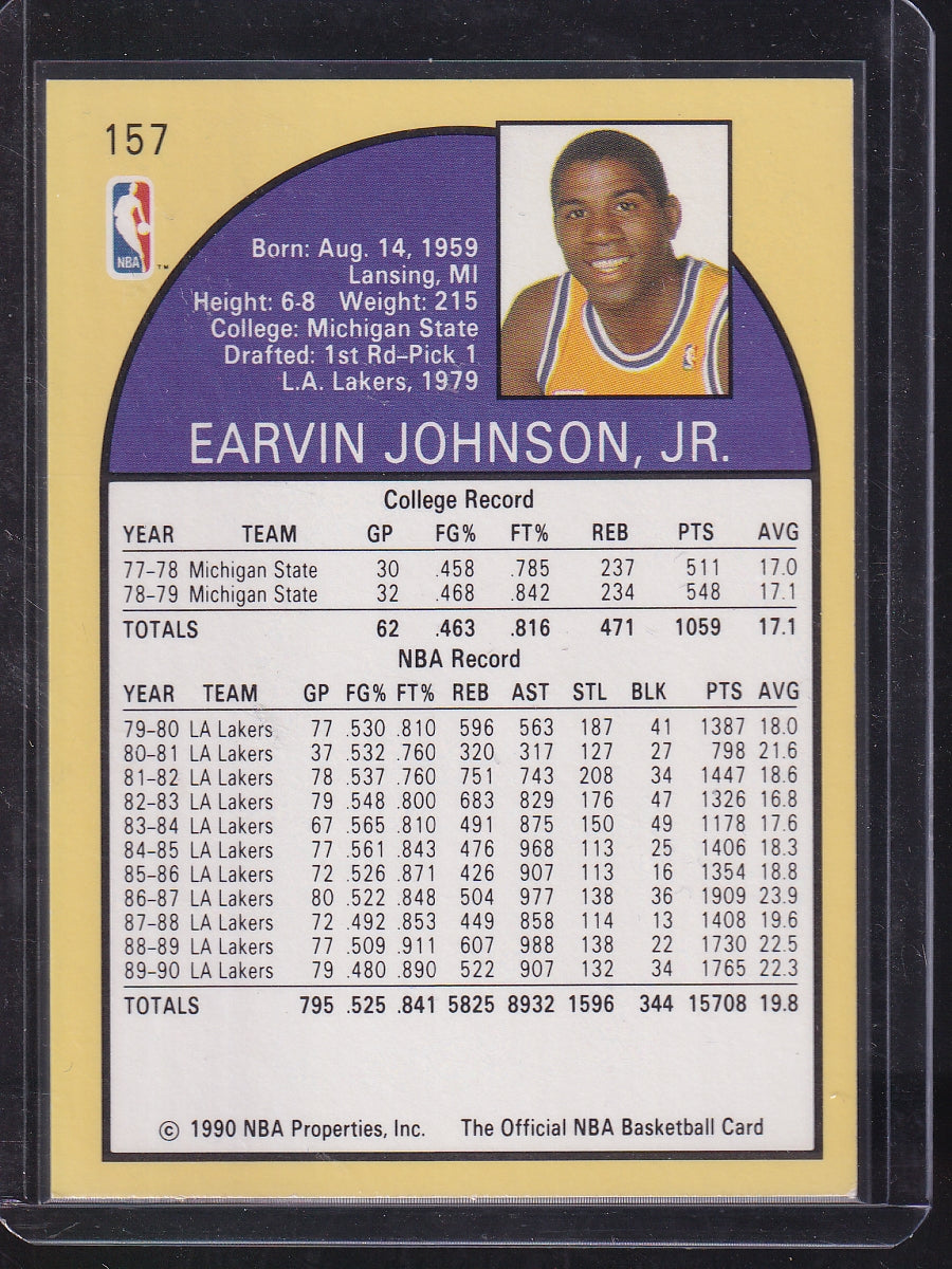 1990-91 Hoops #157 Magic Johnson