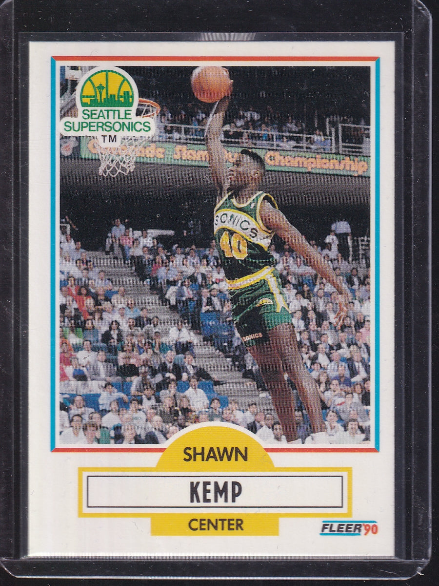 1990-91 Fleer #178b Shawn Kemp