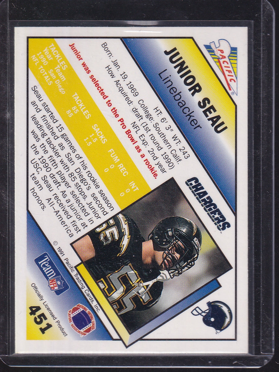 1991 Pacific #451 Junior Seau