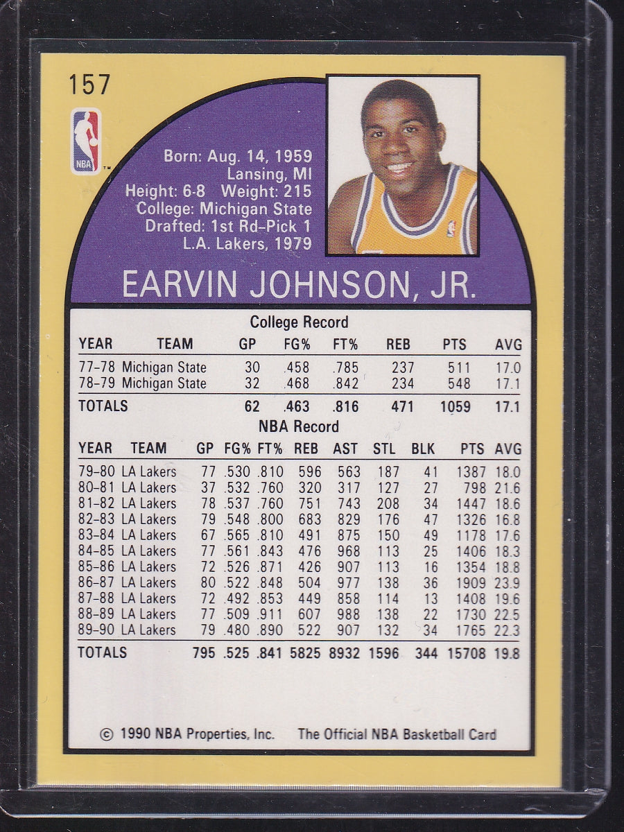 1990-91 Hoops #157 Magic Johnson