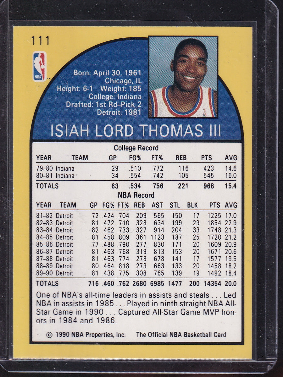 1990-91 Hoops #111 Isiah Thomas