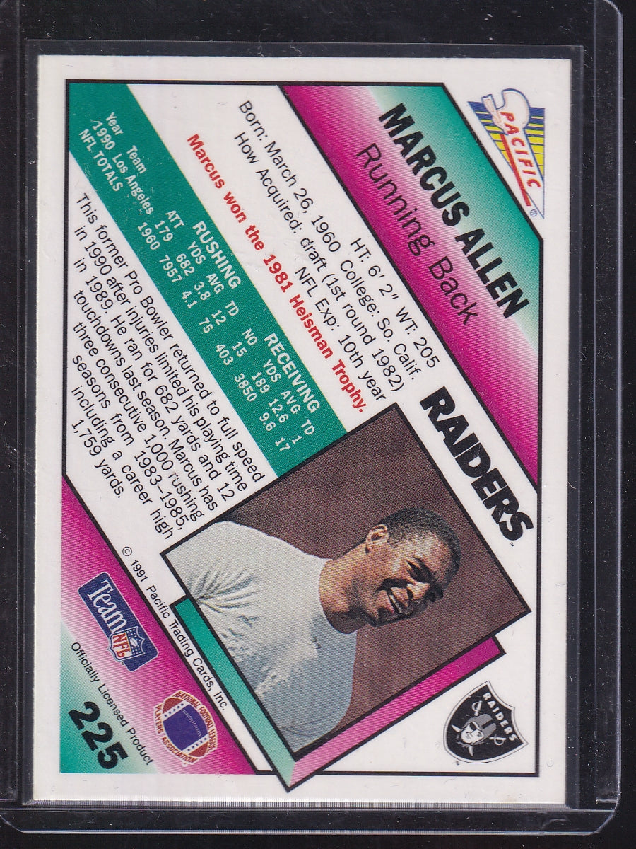 1991 Pacific #225 Marcus Allen