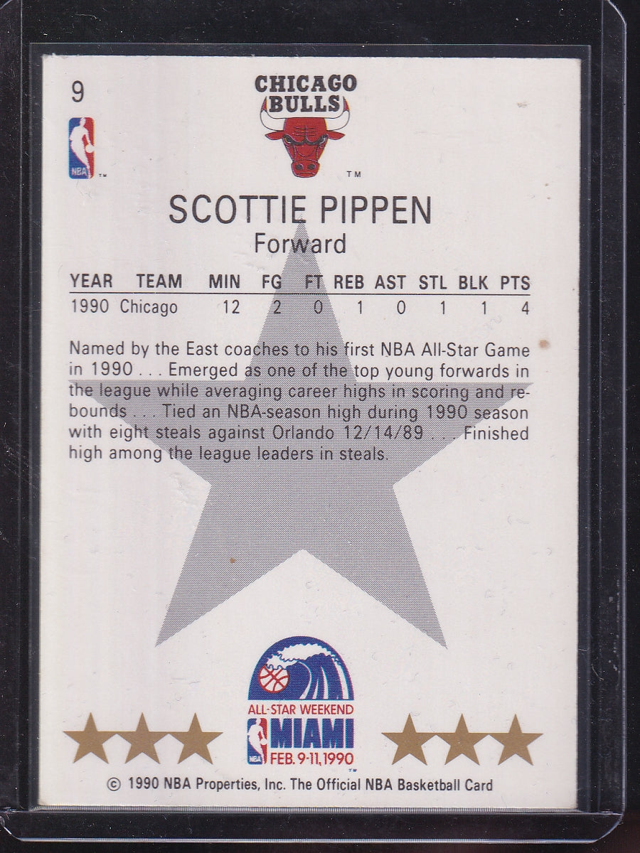 1990-91 Hoops #NNO Scottie Pippen All-Star Program Perforated