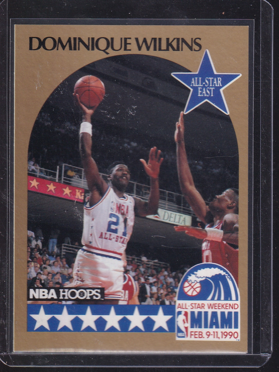 1990-91 Hoops #NNO Dominique Wilkins All-Star Program Perforated