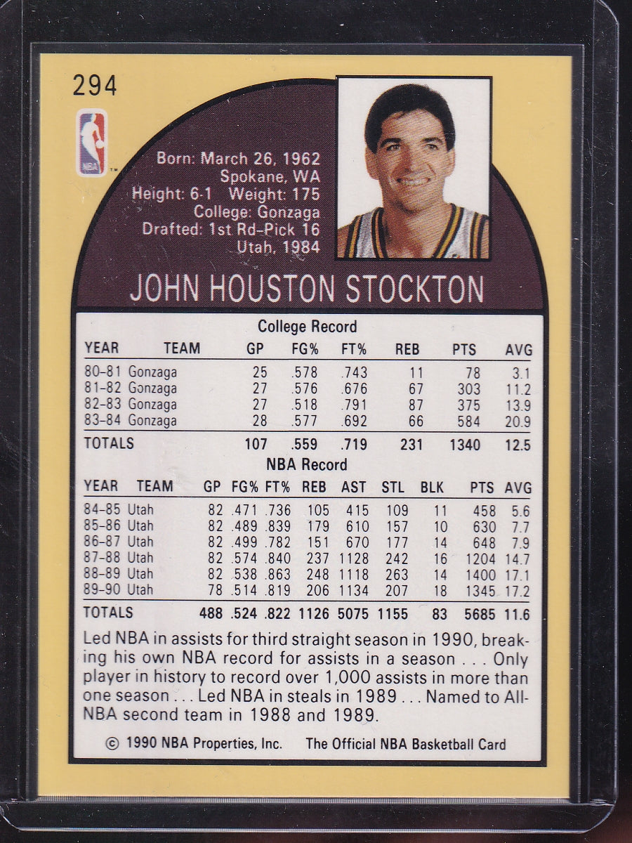 1990-91 Hoops #294 John Stockton
