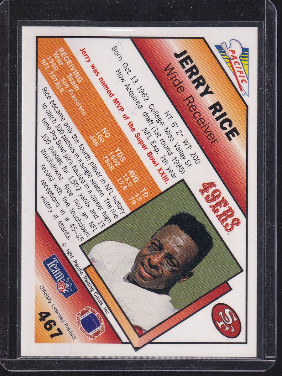1991 Pacific #467 Jerry Rice