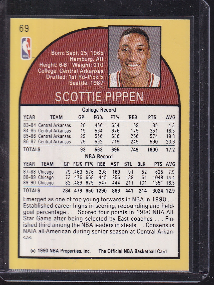 1990-91 Hoops #69 Scottie Pippen