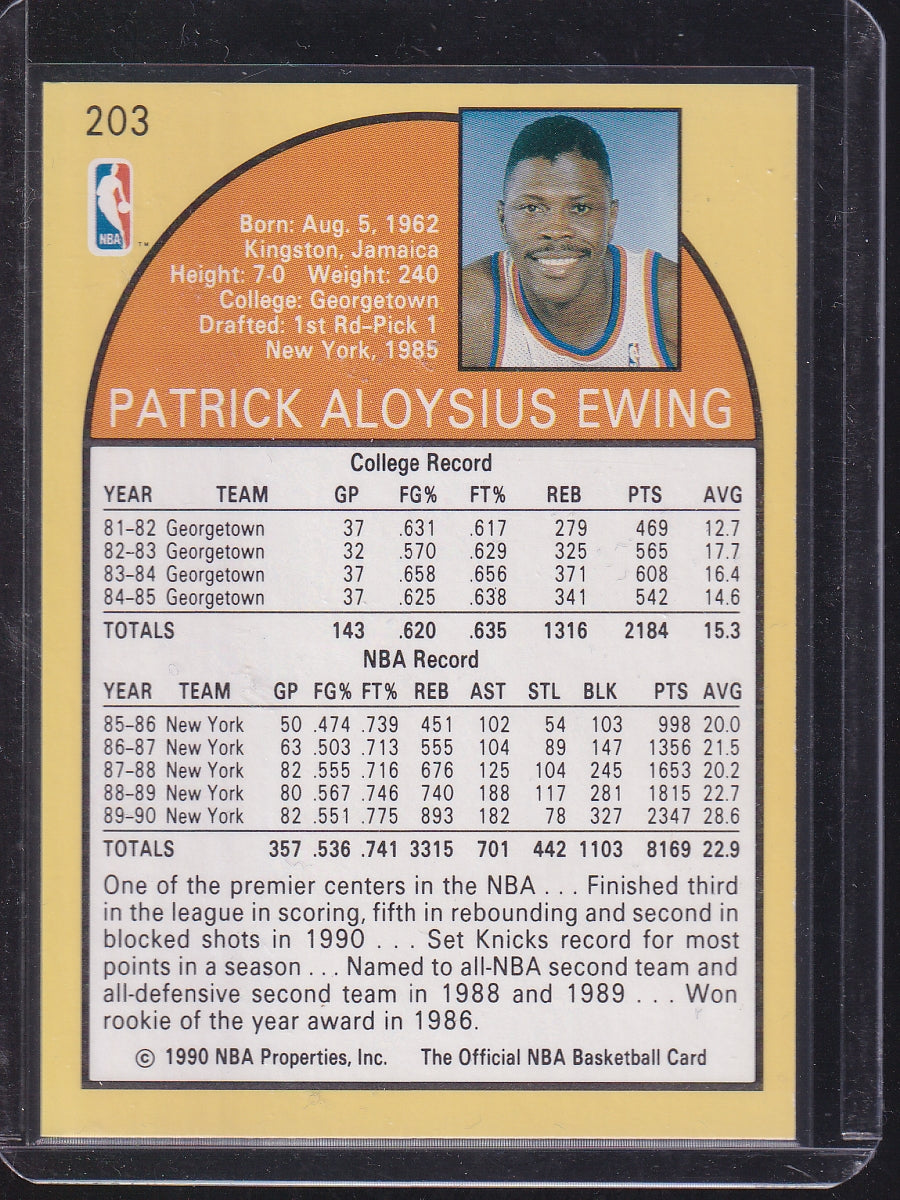1990 Hoops Team Night New York Knicks #NNO Patrick Ewing