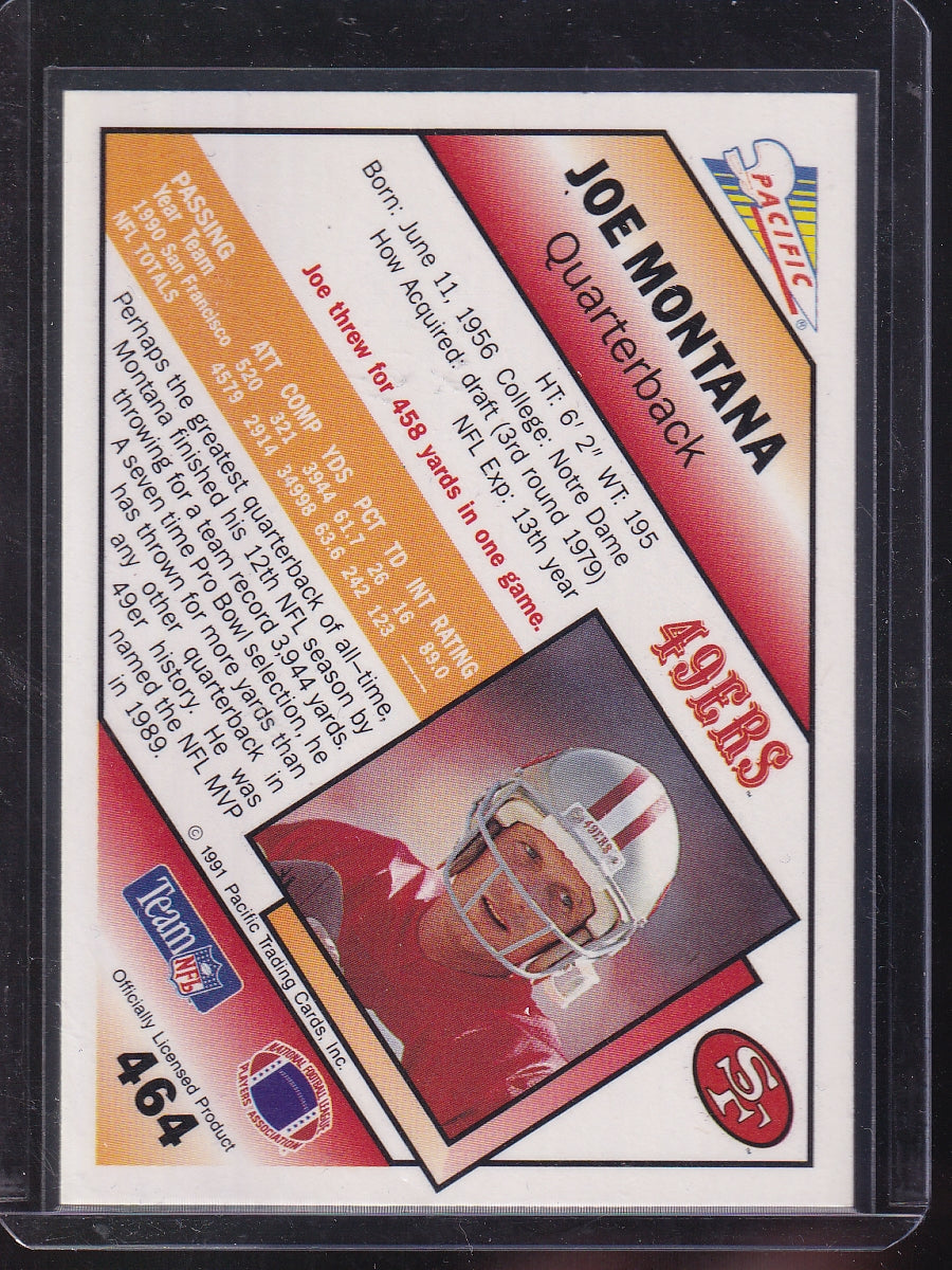 1991 Pacific #464 Joe Montana