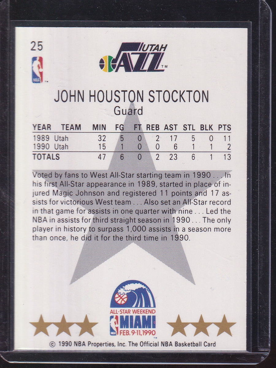 1990-91 Hoops #25 John Stockton