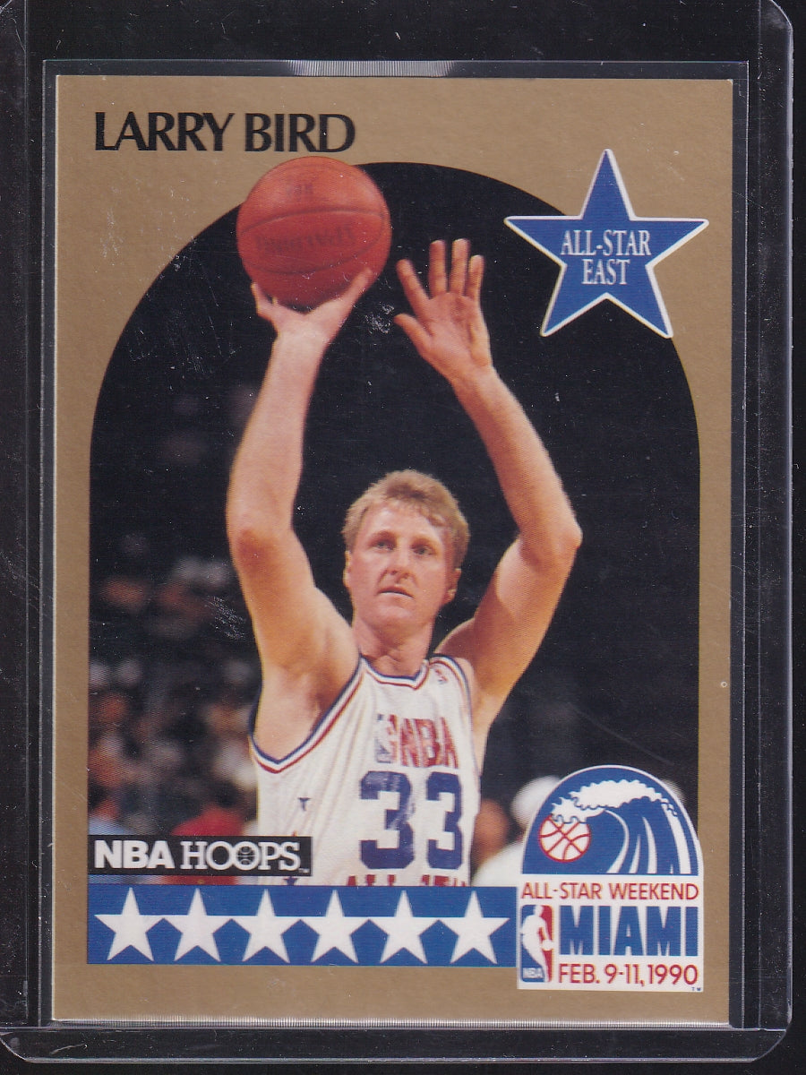 1990-91 Hoops #NNO Larry Bird All-Star Program Perforated